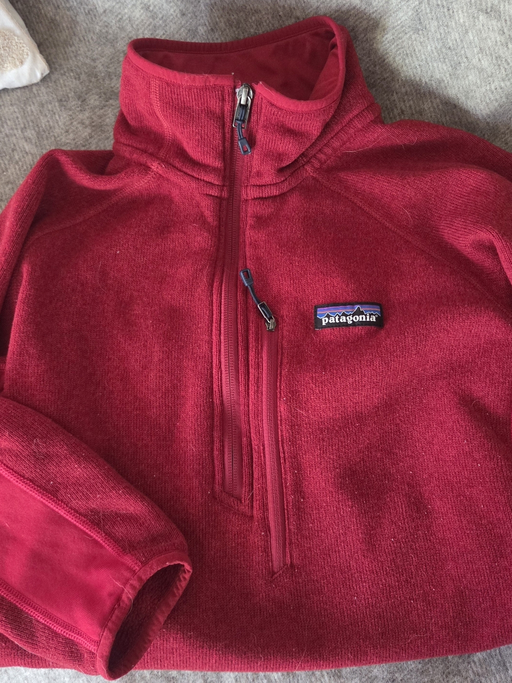 Patagonia Kids Red Half-Zip Fleece Pullover